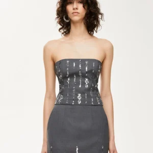 TOP BUSTIER CARAIBI I BLUES