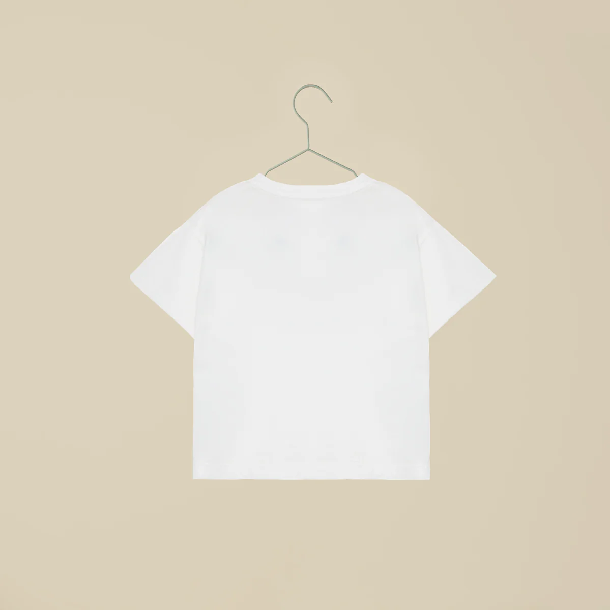 T-shirt bianca a maniche corte con scritta "Life is a playground" - immagine 4