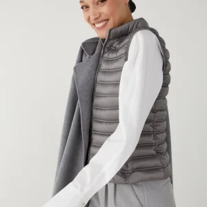 ELIGIO GILET IMBOTTITO GRIGIO PERLA IBLUES