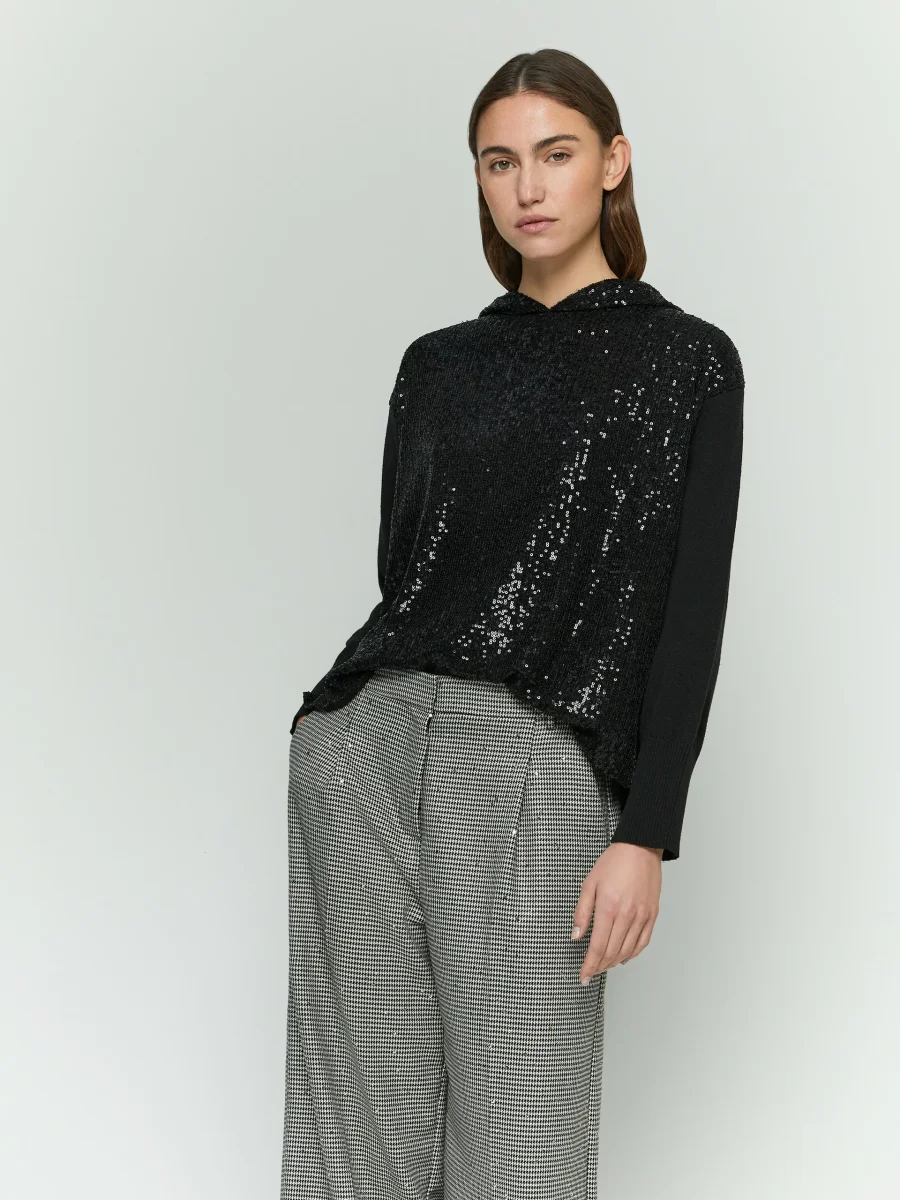 SNOB MAGLIA CON CAPPUCCIO IBLUES