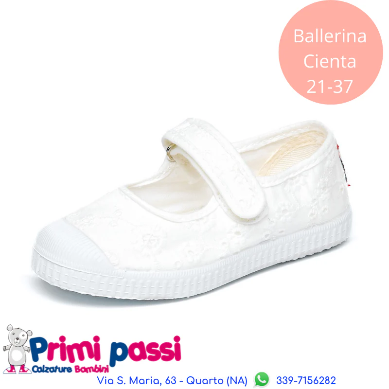 Ballerina Cienta Bianca Pizzo