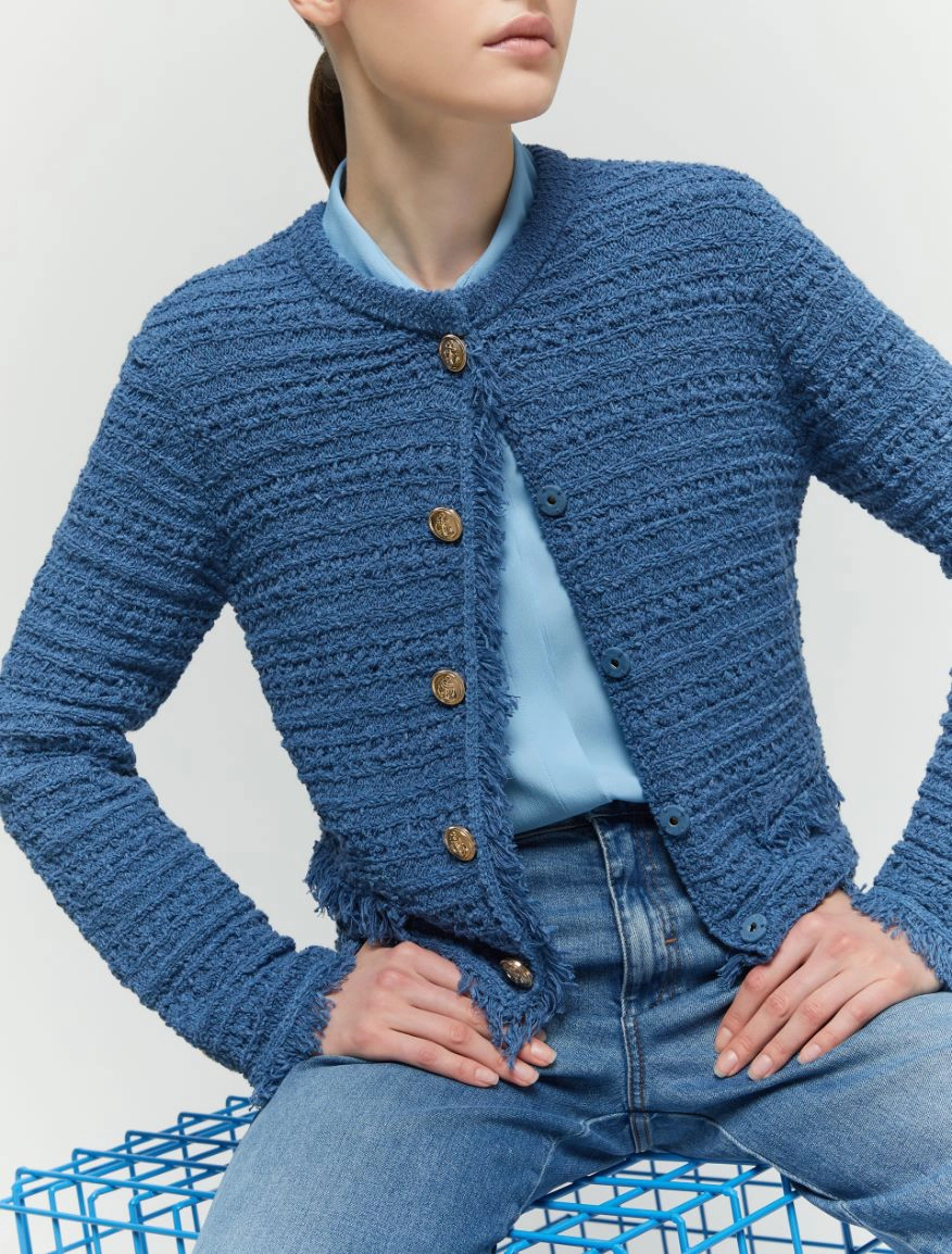 GINOSA CARDIGAN DRITTO IBLUES - immagine 2