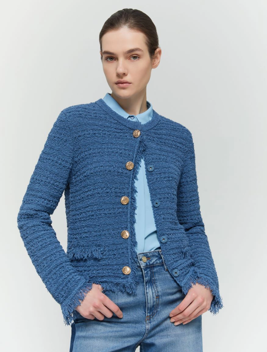 GINOSA CARDIGAN DRITTO IBLUES - immagine 4