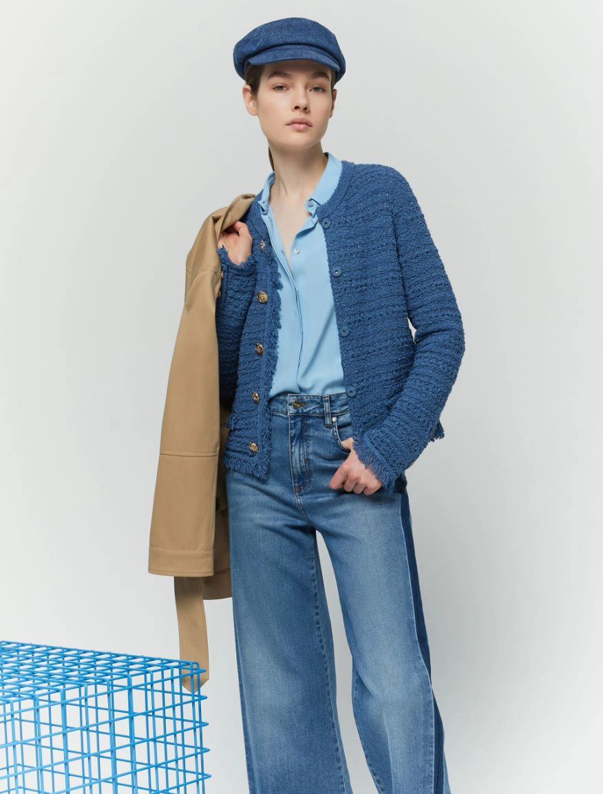 GINOSA CARDIGAN DRITTO IBLUES - immagine 5