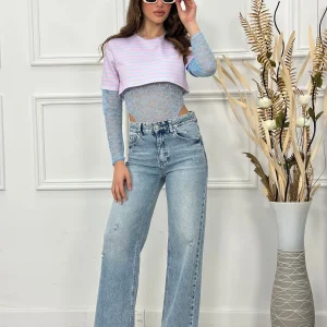 Jeans Palazzo H8000-16 (poco elastico)