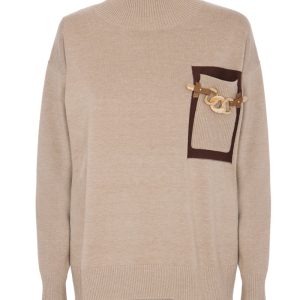 MAGLIA DOLCEVITA CON ACCESSORIO