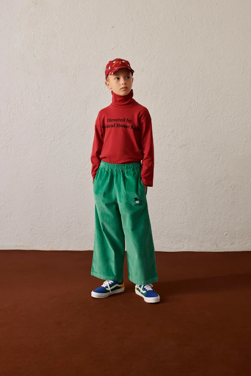 Maglietta a collo alto bordeaux, manica lunga - immagine 4