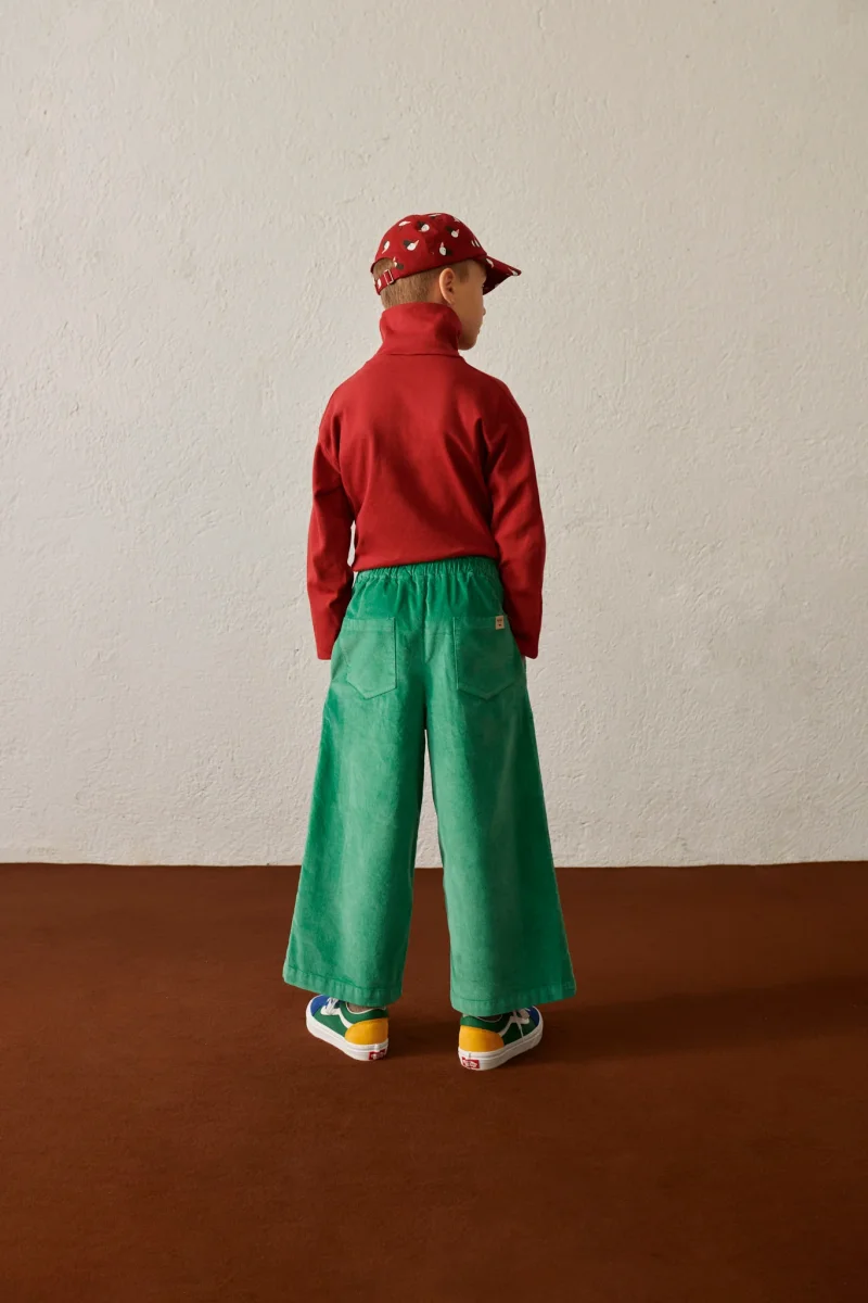 Maglietta a collo alto bordeaux, manica lunga - immagine 5