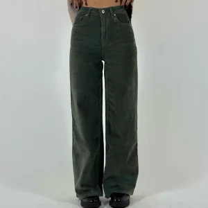 Pantalone Velluto Verde Bosco