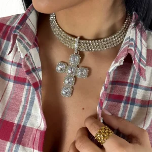 Collana Croce Argento