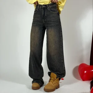 Jeans Wide Leg Sabbiato