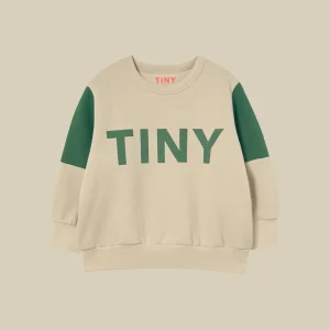 Felpa color block verde