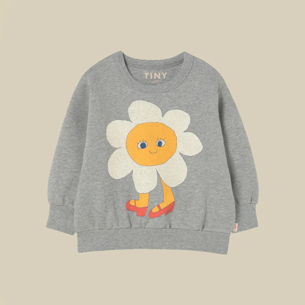 Felpa maniche lunghe con fiore - immagine 2