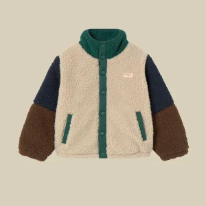 Bomber teddy verde e blu