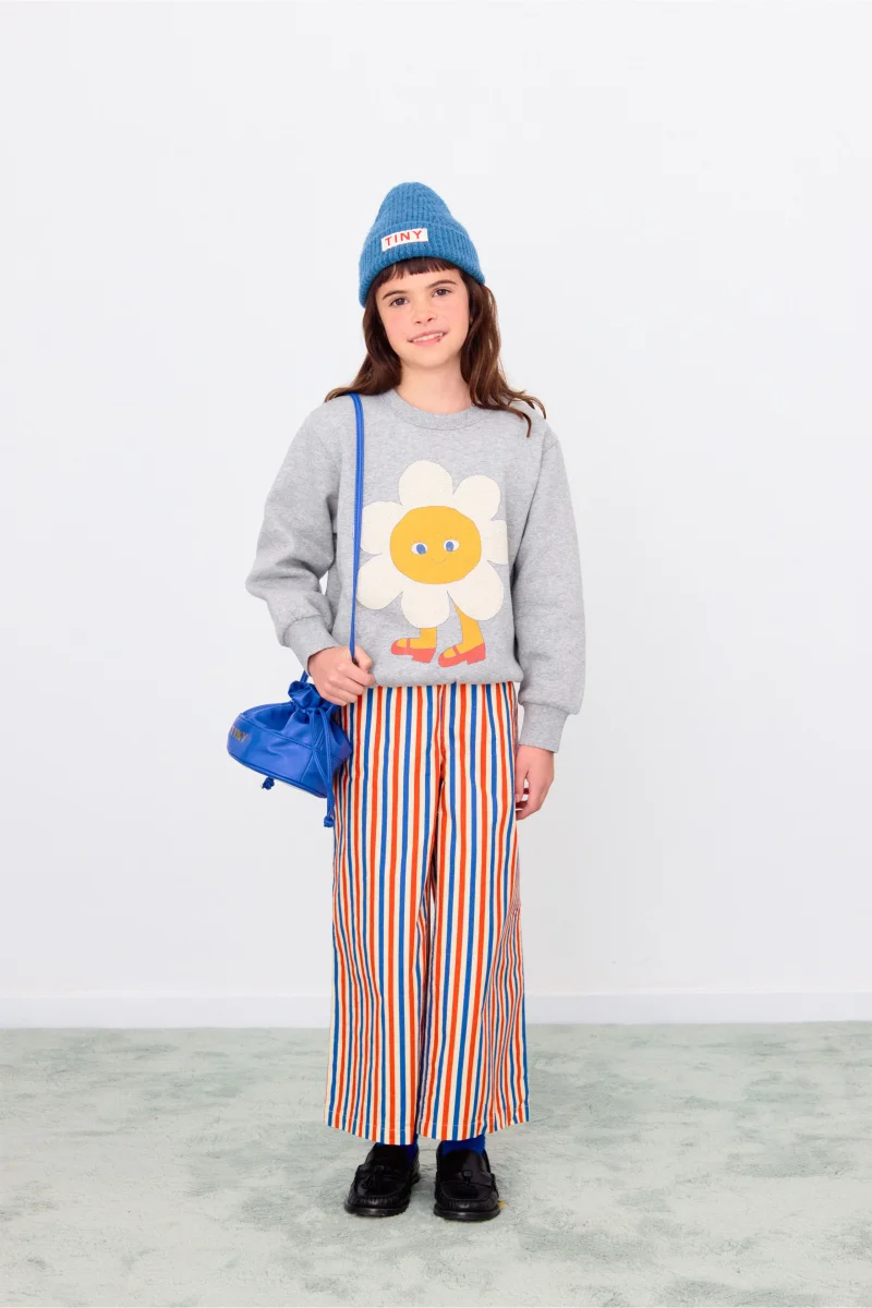 Felpa maniche lunghe con fiore - immagine 3