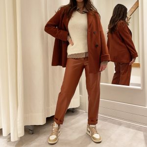 Alpha Studio – Pantaloni Morbidi Ecopelle