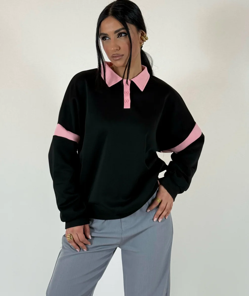 Felpa Polo Bicolour - immagine 5