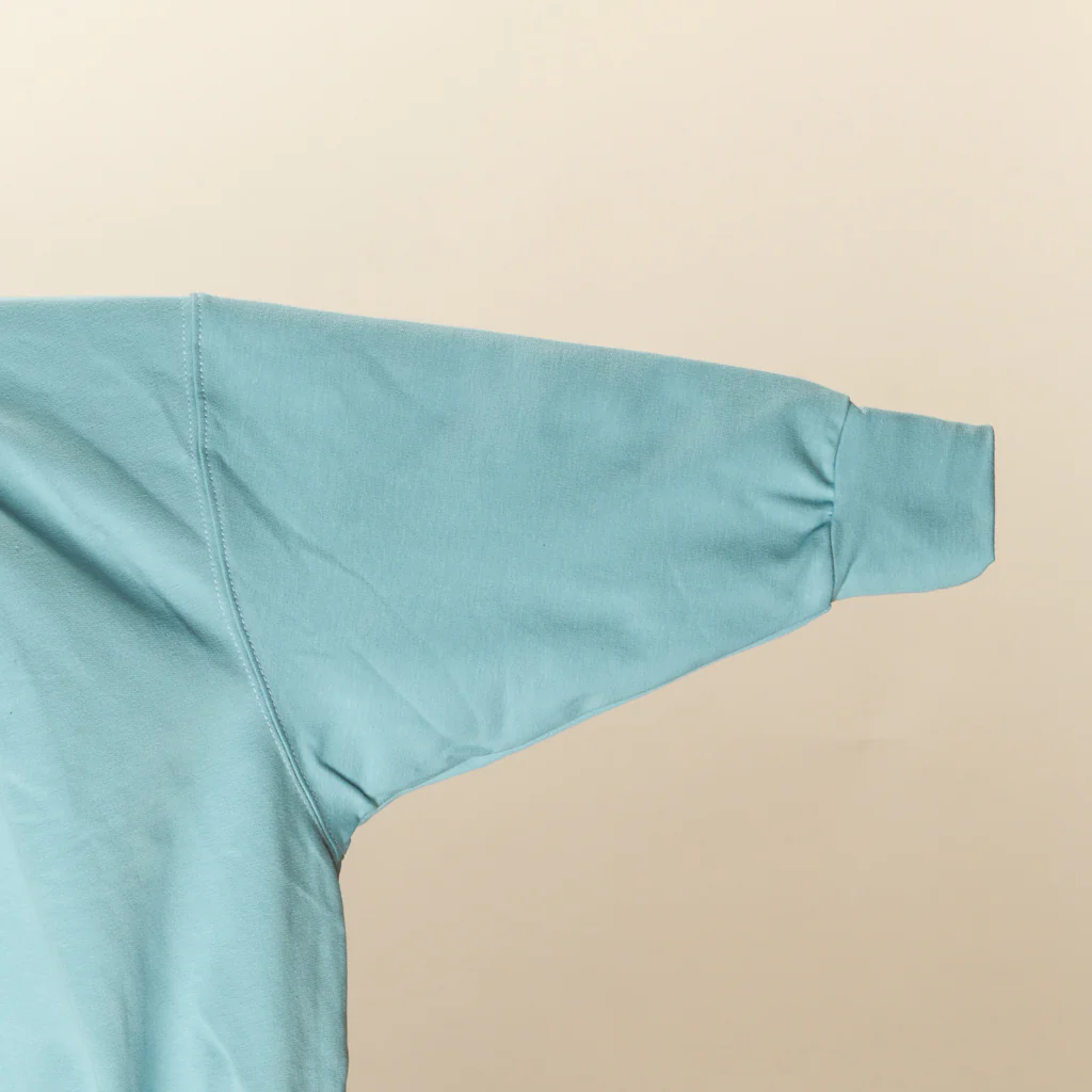 Felpa azzurra con cappuccio e stampa "Giraffe" - immagine 5