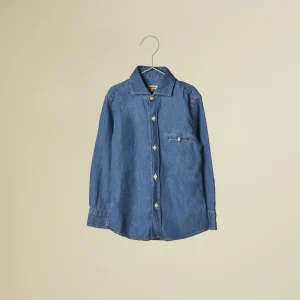 Camicia maniche lunghe in denim