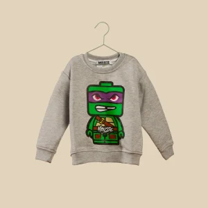 Felpa grigia Tartaruga Ninja