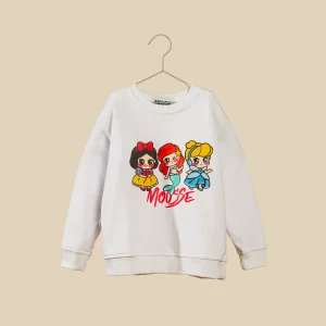 Felpa bianca principesse