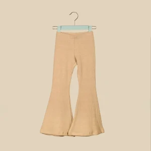 Pantalone scampanato in caldo cotone orzo