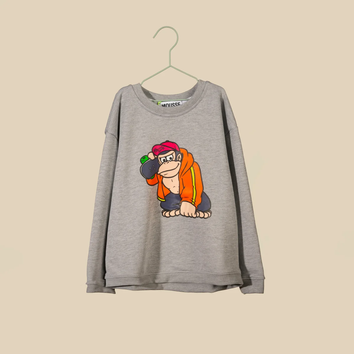 Felpa grigia con Donkey Kong - immagine 2