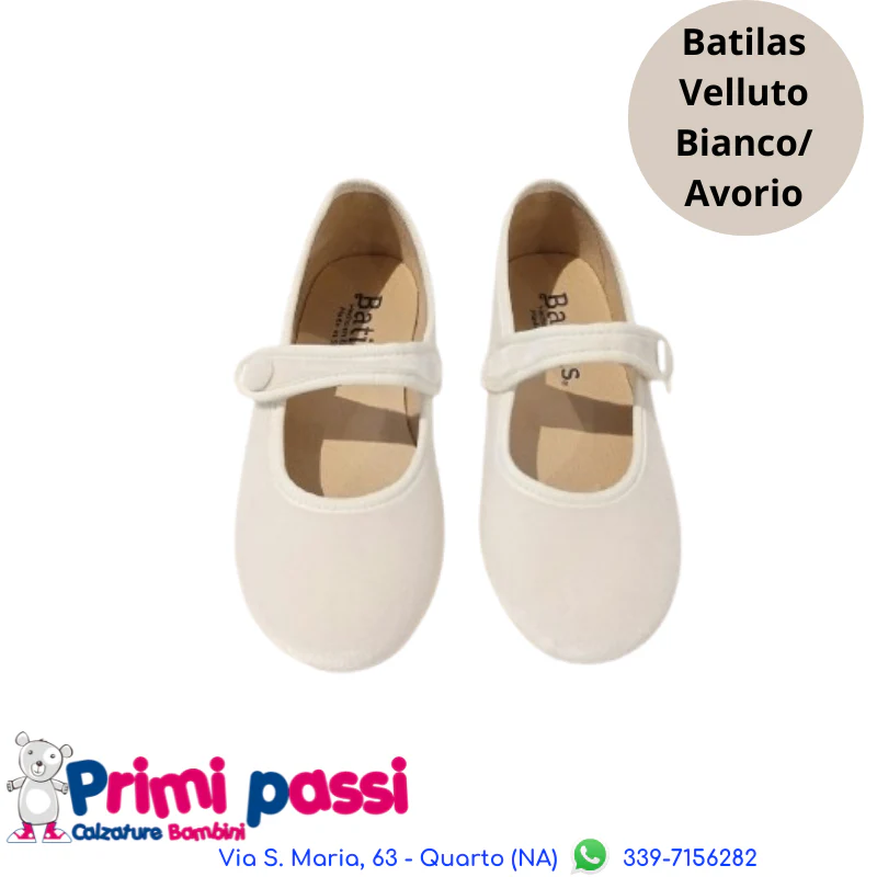 Batilas Ballerina Velluto Bianco/Avorio - immagine 2