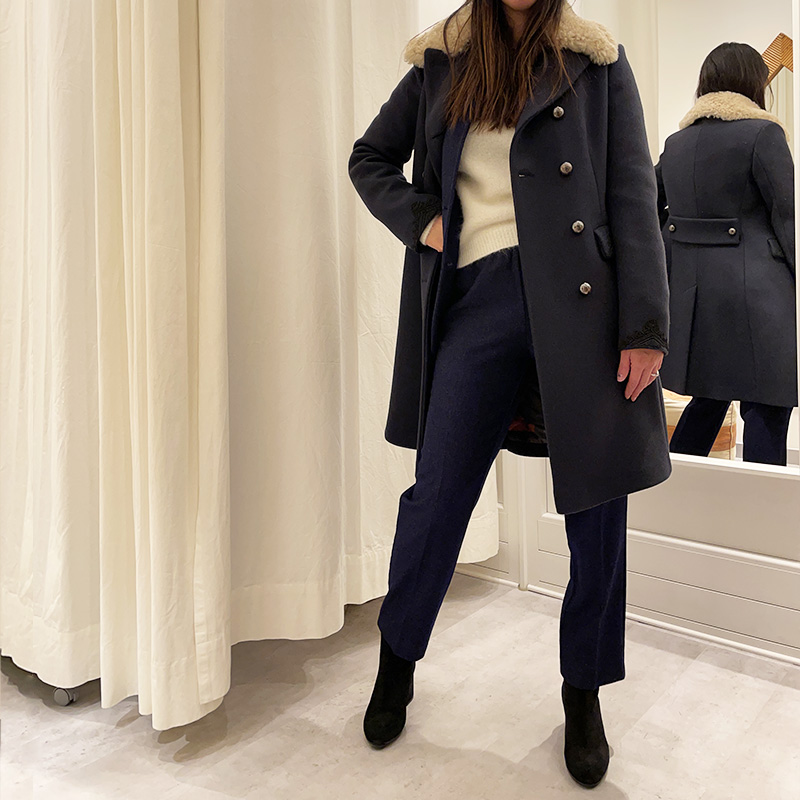 Bazar Deluxe – Cappotto con Dettagli Ricamati e Collo Ecologico - immagine 2