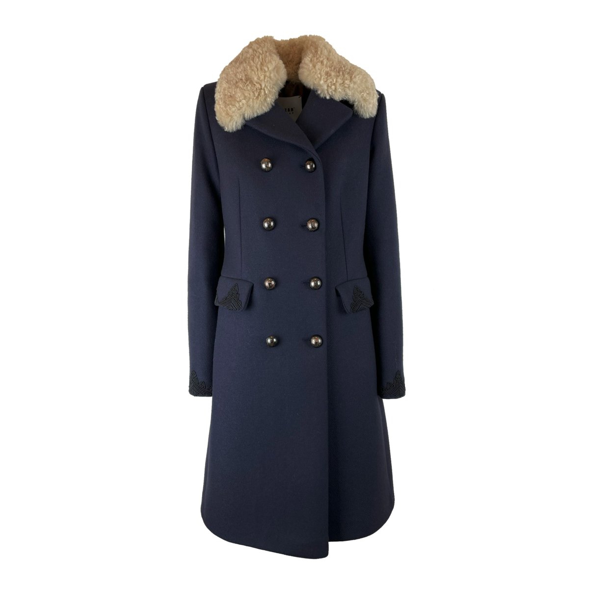 Bazar Deluxe – Cappotto con Dettagli Ricamati e Collo Ecologico - immagine 3