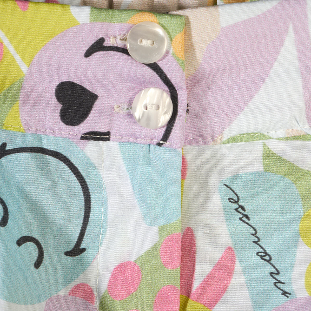 Shorts in cotone fantasia Smile multicolor - immagine 4