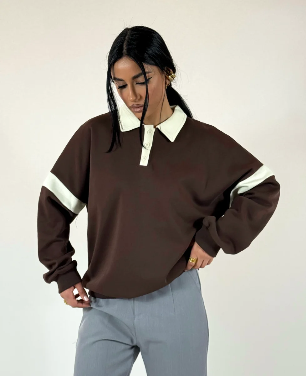 Felpa Polo Bicolour - immagine 2