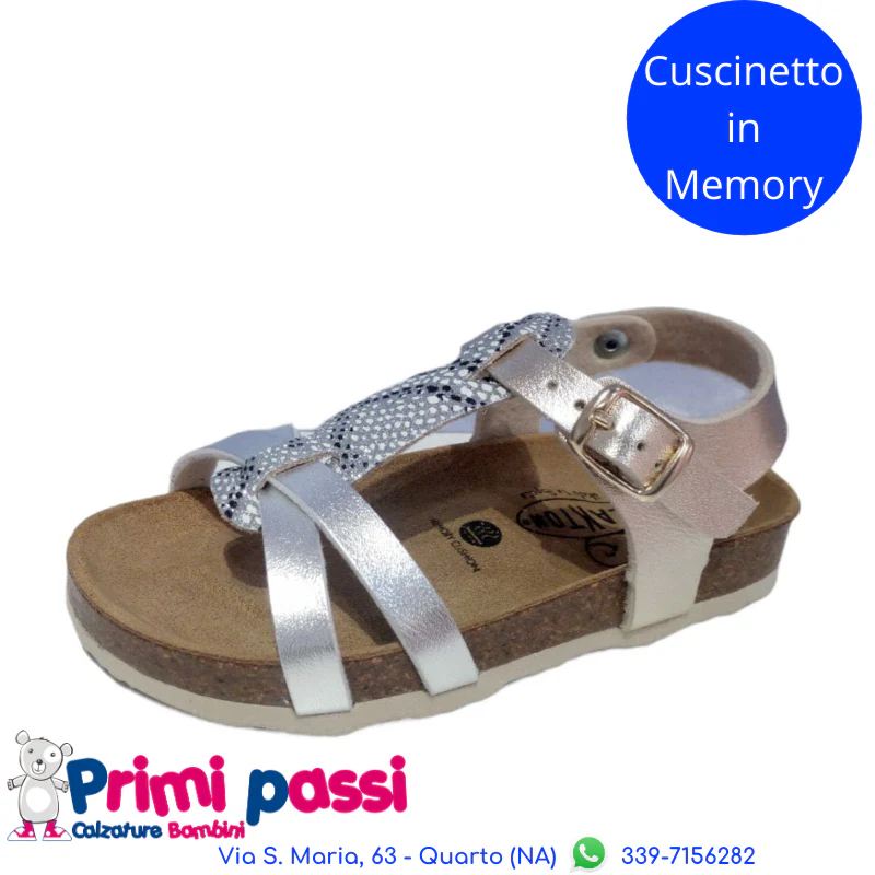 Sandali sughero Laminato Argento