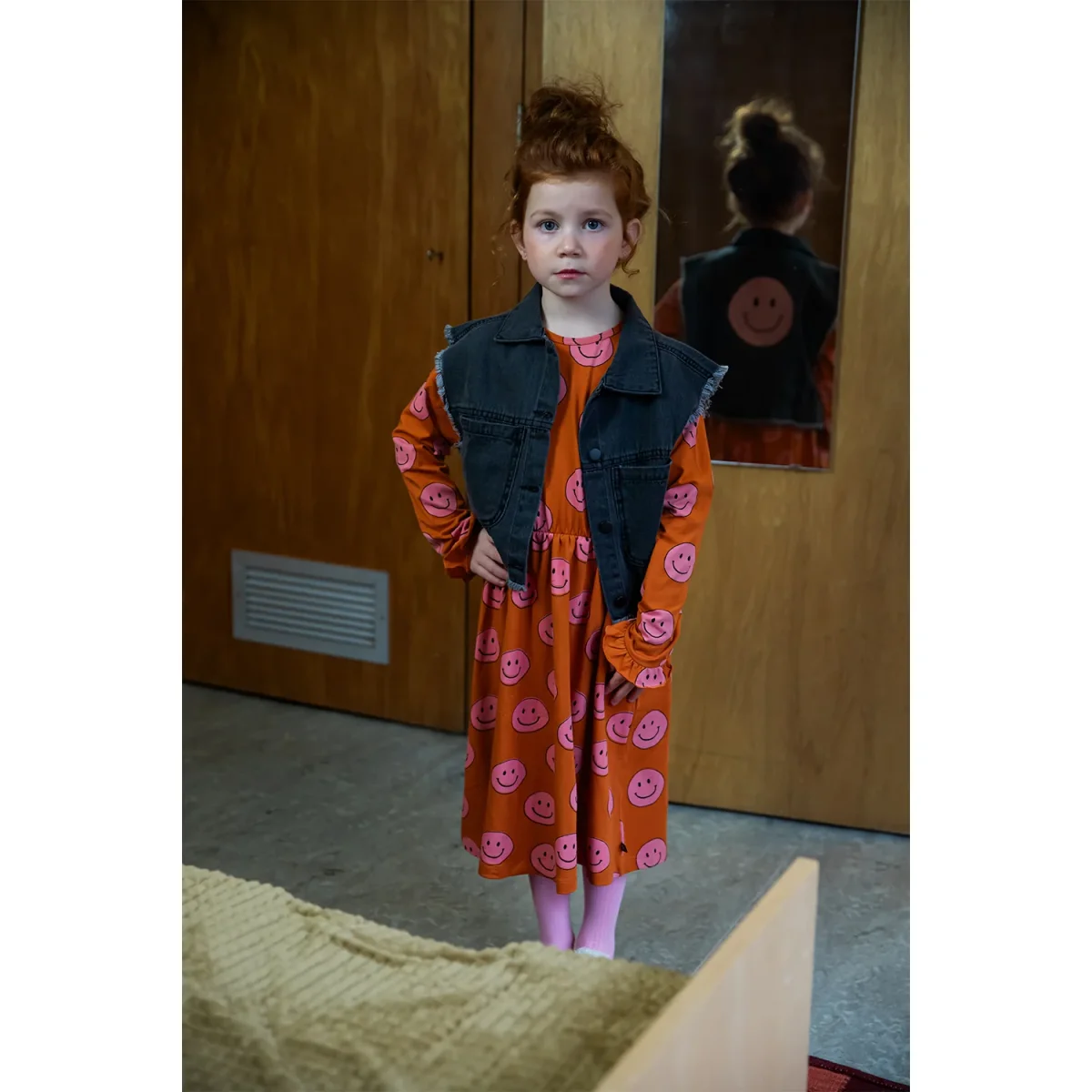 Vestito a maniche lunghe con fantasia Stars - immagine 3