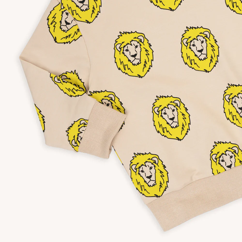 Felpa girocollo con stampa Lion - immagine 4