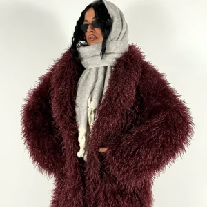 Sciarpone Double Face Grigio