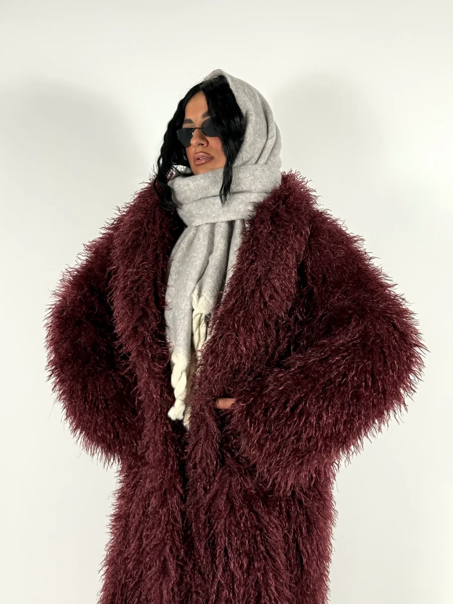 Sciarpone Double Face Grigio - immagine 2