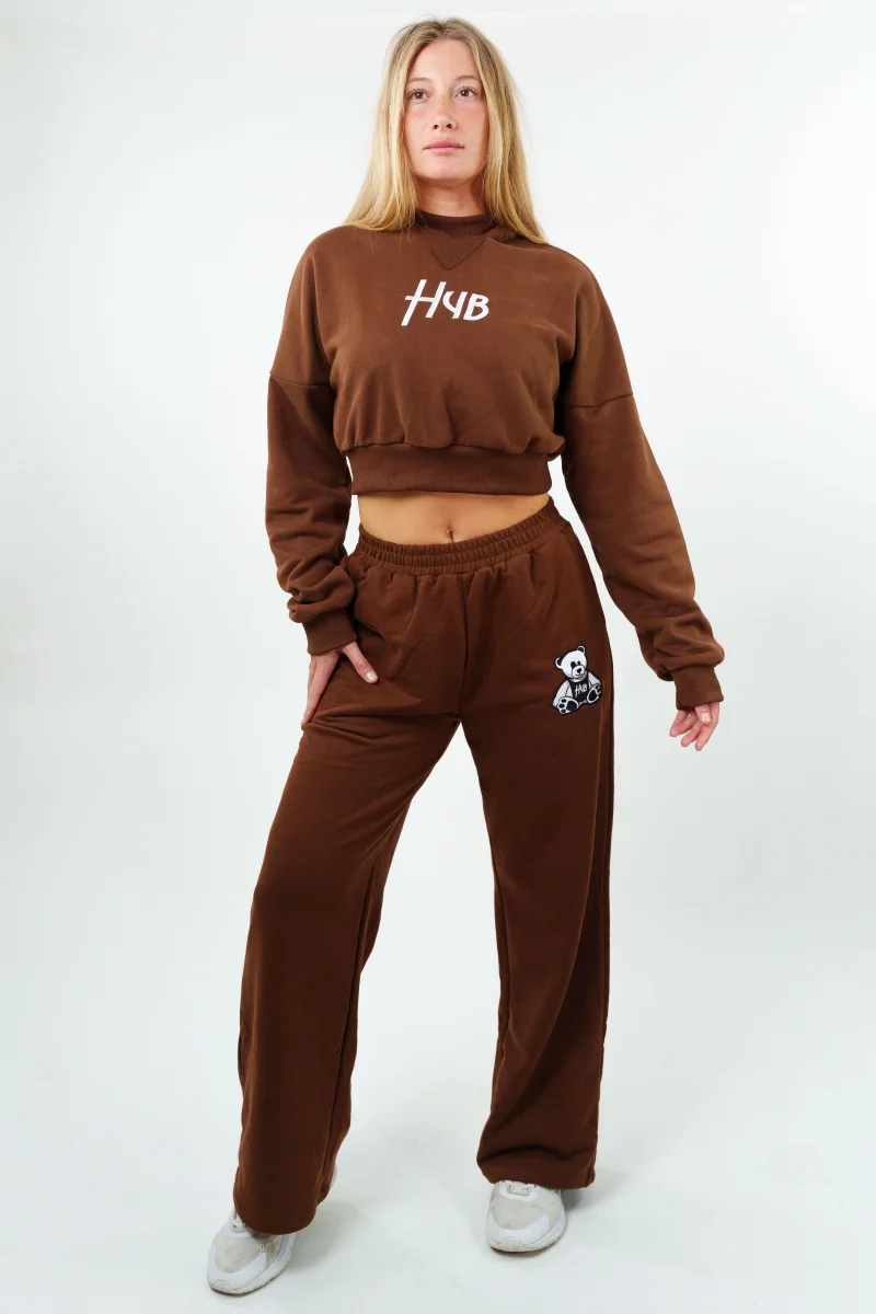 PANTALONE PALAZZO ESSENZA MARRONE - immagine 3