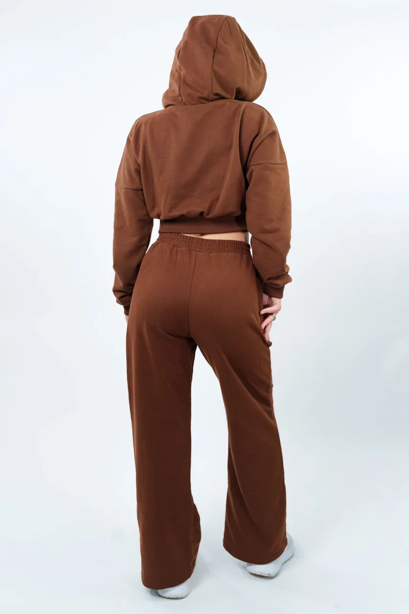 PANTALONE PALAZZO ESSENZA MARRONE - immagine 7