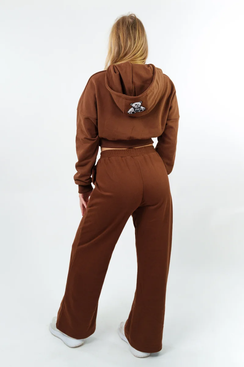 PANTALONE PALAZZO ESSENZA MARRONE - immagine 9