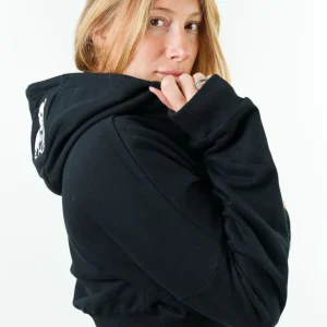 FELPA CROP ESSENZA NERA