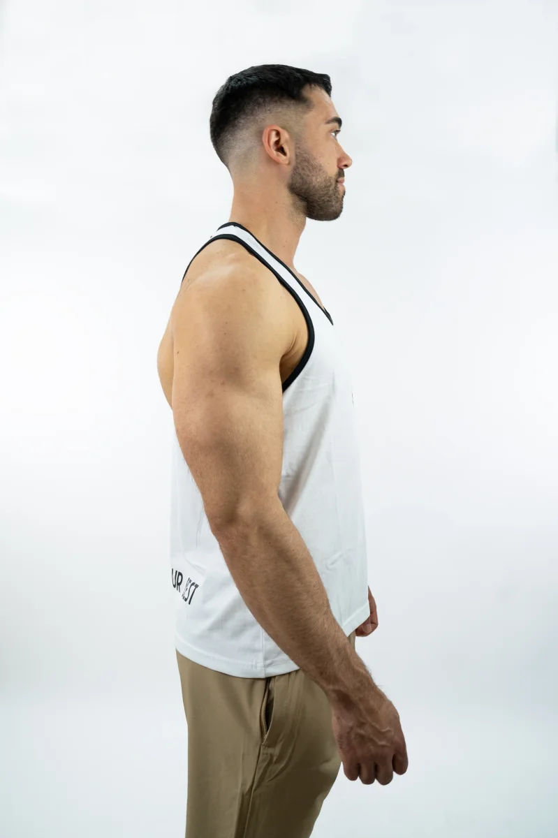 CANOTTA GYM HEROES BIANCA - immagine 4