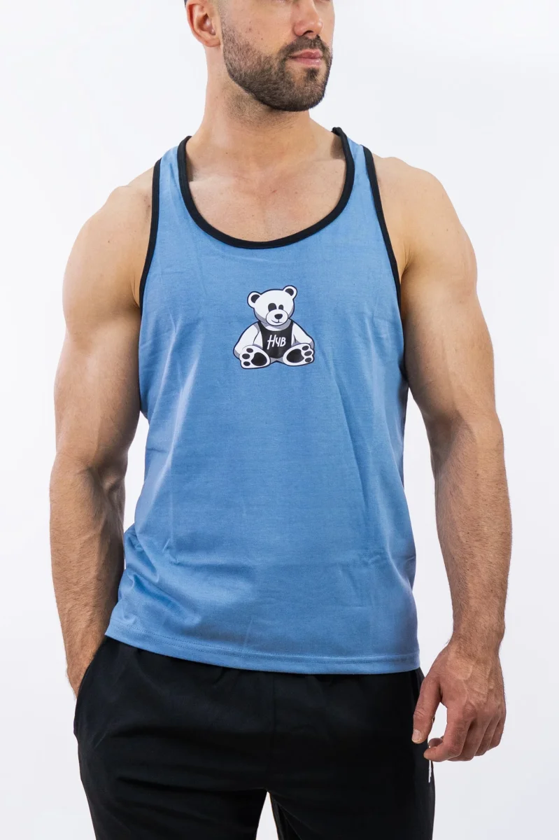 CANOTTA GYM HEROES AZZURRA - immagine 2