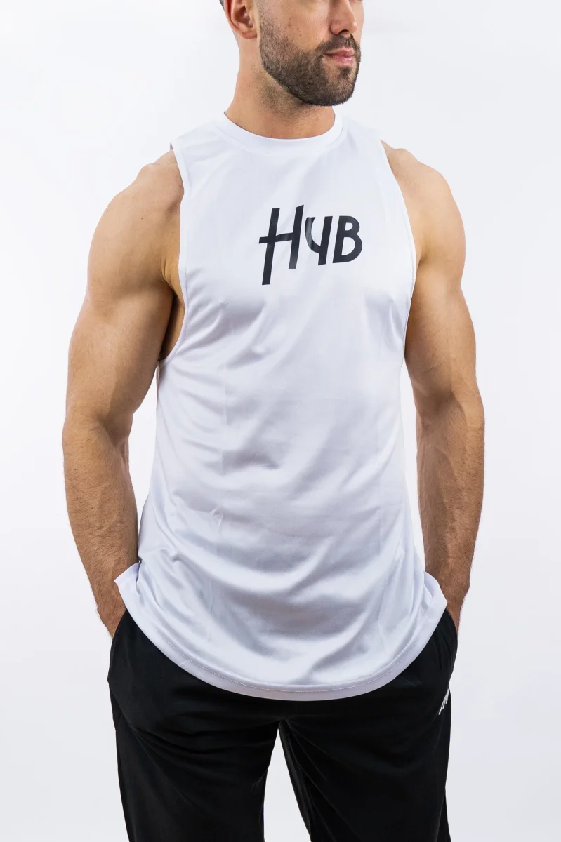 CANOTTA SMANICATA WAVE BIANCA