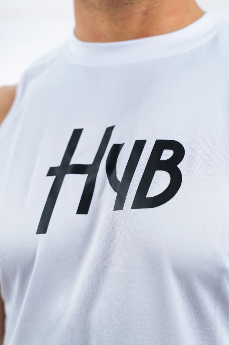 CANOTTA SMANICATA WAVE BIANCA - immagine 4