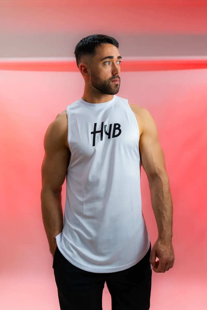 CANOTTA SMANICATA WAVE BIANCA - immagine 5