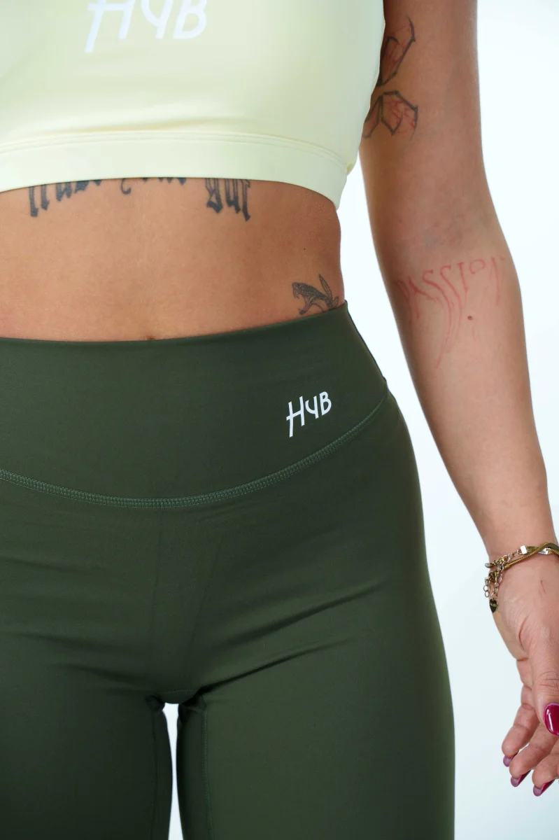 LEGGINGS PALAZZO RITUAL VERDE MILITARE - immagine 6