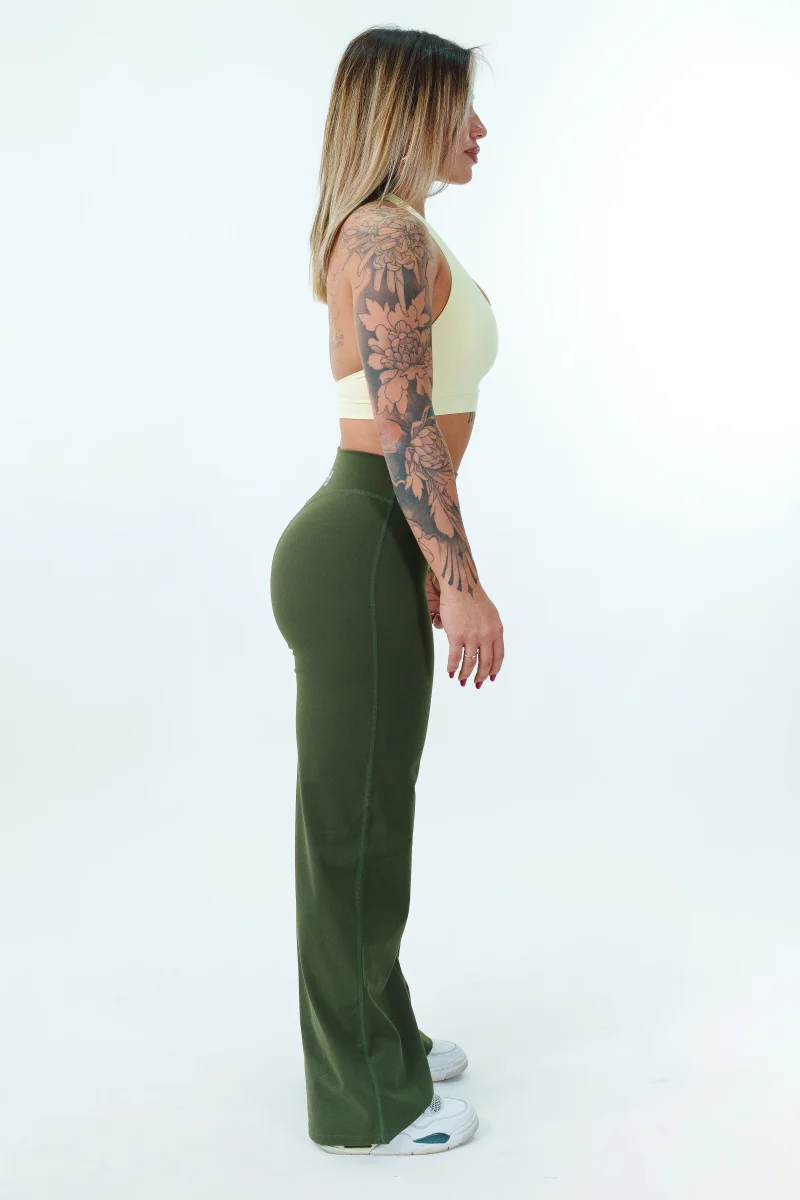 LEGGINGS PALAZZO RITUAL VERDE MILITARE - immagine 8