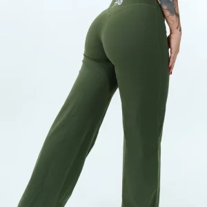 LEGGINGS PALAZZO RITUAL VERDE MILITARE