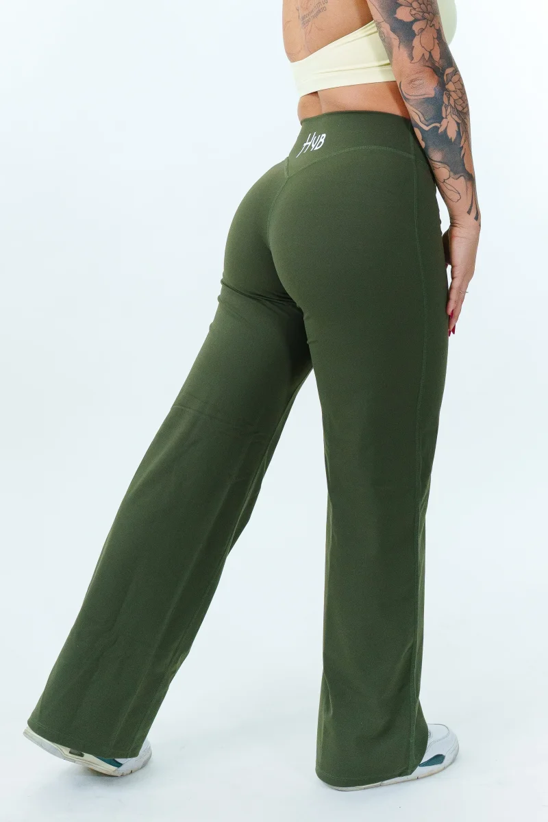 LEGGINGS PALAZZO RITUAL VERDE MILITARE